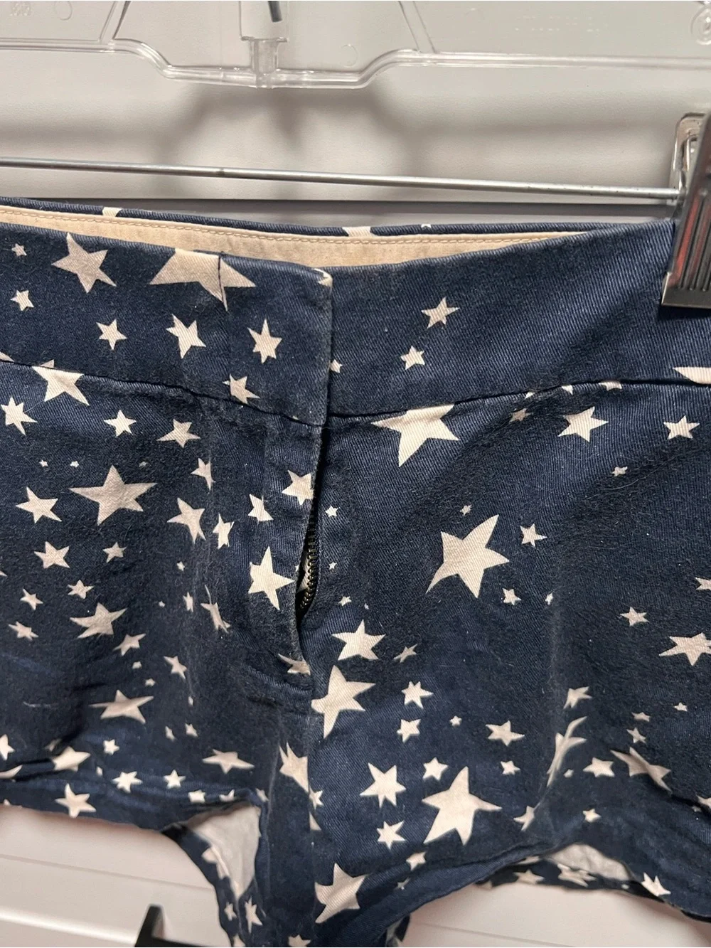 Women's Navy Star Print Shorts